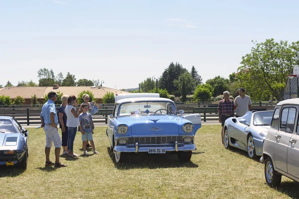 1956-ban Chevrolet Bel Air kék — Stock Fotó