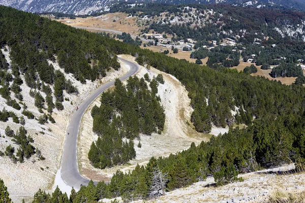 Přístupové cesty na vrchol hory Ventoux — Stock fotografie