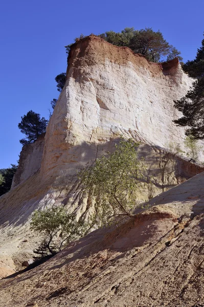 Red landscape dug by six generations of miners ocher Colorado Pr — Stock Photo, Image