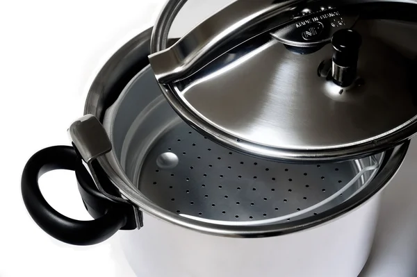 Pressure cooker stainless steel — Stock Photo, Image