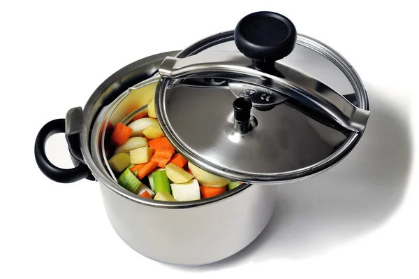 Pressure cooker stainless steel — Stock Photo, Image