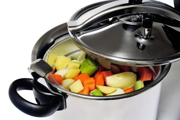 Pressure cooker stainless steel — Stock Photo, Image