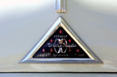 Detail of the logo of Renault frigate clipart
