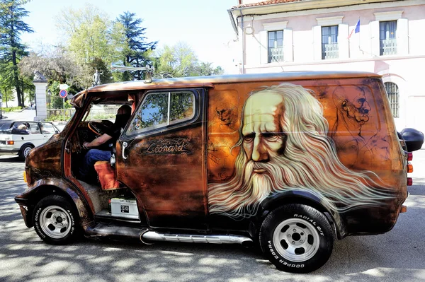 Van bedford 1980 pintado — Fotografia de Stock