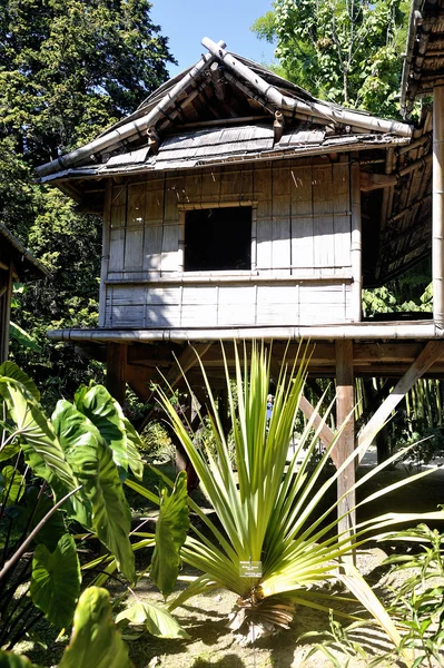 Casa de bambú en el parque Anduze bambú — Foto de Stock