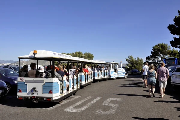 The small Marseille tourist train — Stock Photo, Image