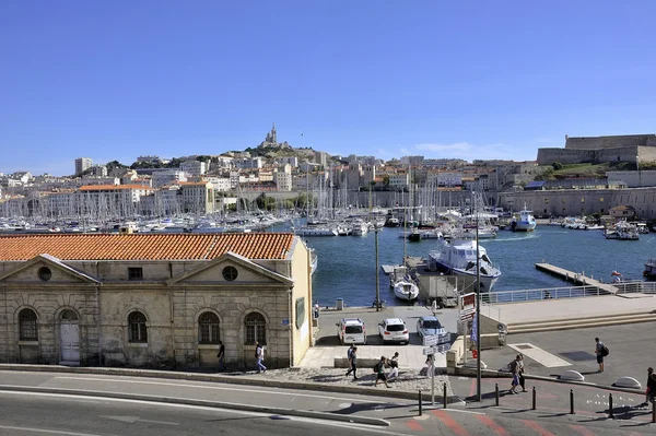 Il famoso vecchio porto di Marsiglia — Foto Stock