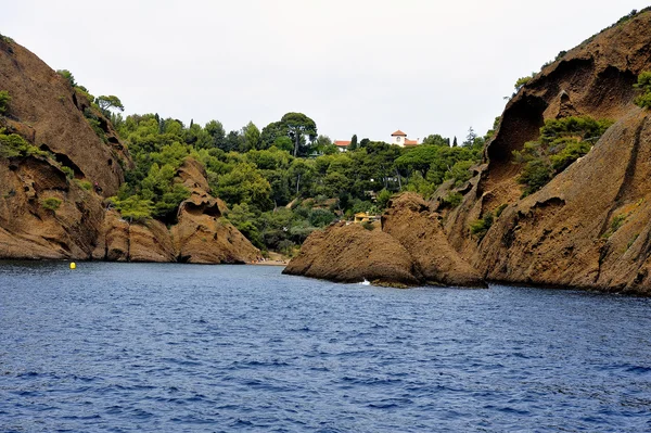 Kustlandskap mellan Cassis och Marseille — Stockfoto