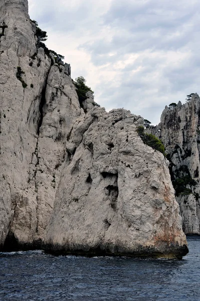 Kustlandskap mellan Cassis och Marseille — Stockfoto