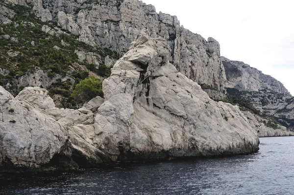 Kustlandskap mellan Cassis och Marseille — Stockfoto