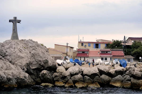 Coastal landscape between Cassis and Marseille — Stock Photo, Image