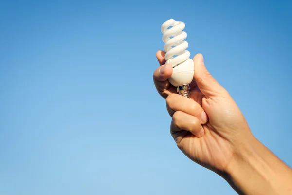 Lámpara fluorescente de mano — Foto de Stock