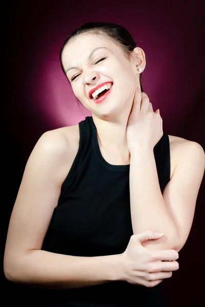 Beautiful laughing woman — Stock Photo, Image