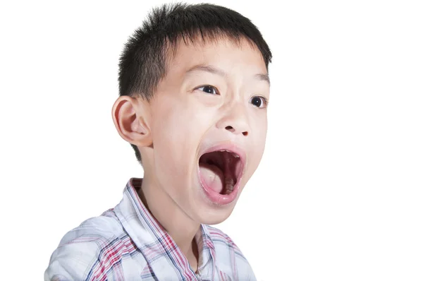 Boy surprised expression — Stock Photo, Image