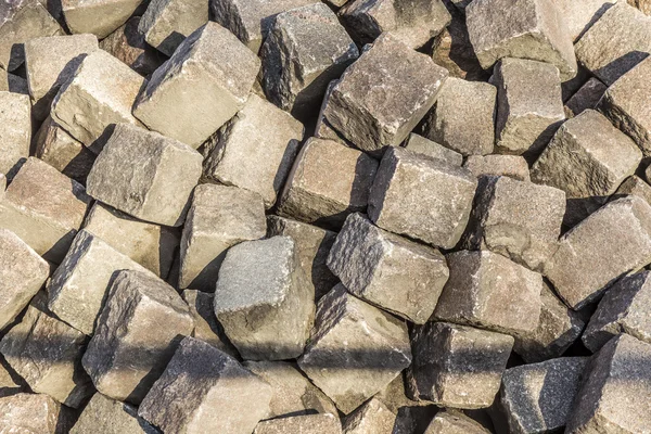 Högen med gamla cobble sten — Stockfoto