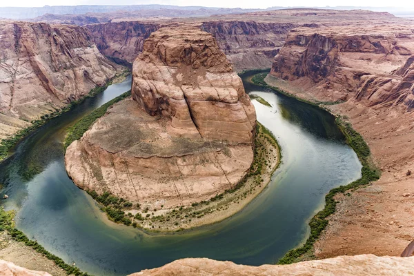 Ferradura romântica dobrar na página, Arizona — Fotografia de Stock