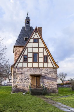  half timbered church in Rottleben, Thuringia clipart