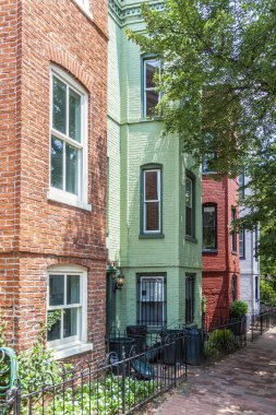 Georgetown, Washington eski bir kısmı Viktorya evlerde 