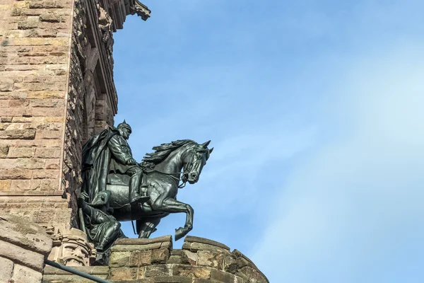 Памятник Вильгельму I на горе Кайффхаузер Тюрингия, Германия — стоковое фото