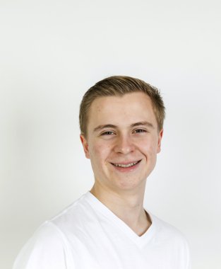 Sevimli bir gencin portresi. 