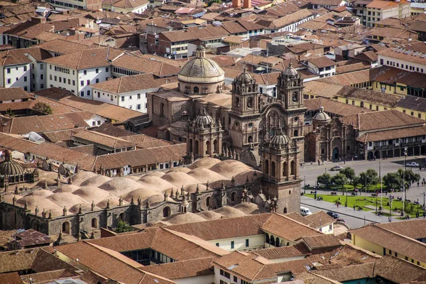 Vista a la catedral de Cuzco — Foto de Stock