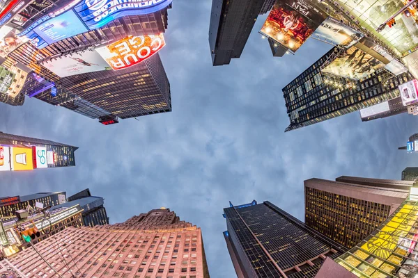 Times Square, featured with Broadway Theaters and huge number of — Stock Photo, Image