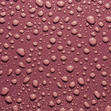 metal bir yüzeye su damlaları