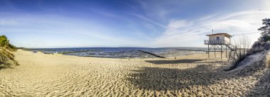 Baltık denizde Beach'te usedom