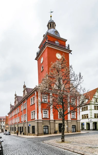 Scenic view to old town hall in Gotha — Stock Photo, Image