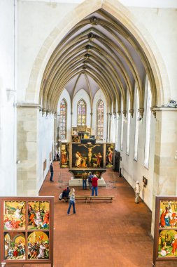 view to the Isenheim Altarpiece clipart