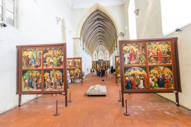 view to the Isenheim Altarpiece clipart