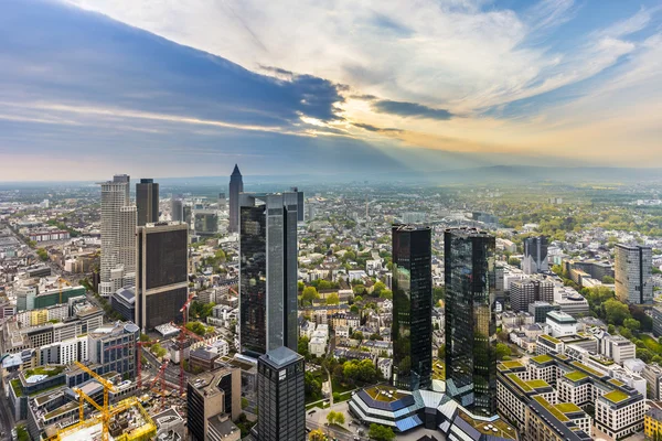Panorama de Frankfurt am Main — Fotografia de Stock