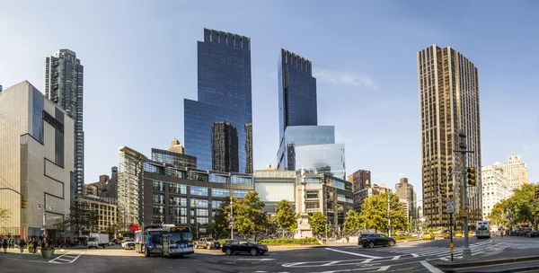 StreetView i New York på columbus torg — Stockfoto
