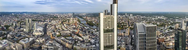 Panoramę Frankfurtu nad Menem — Zdjęcie stockowe