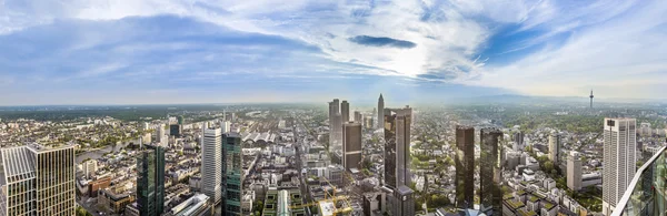 Panorama de Frankfurt am Main — Fotografia de Stock