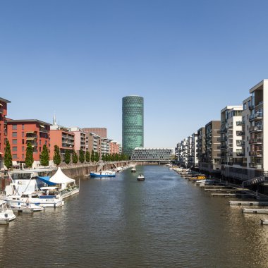 frankfurt liman alanında westhafen Kulesi