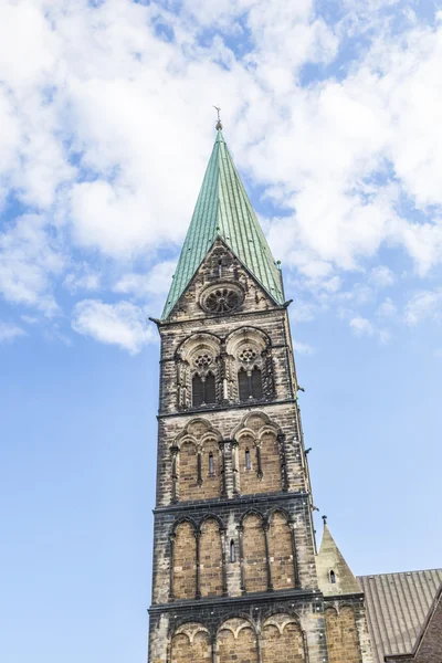 Tower of St. Petri dome in Bremen — Stock Photo, Image