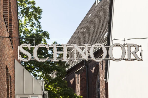 Sign of the quarter Schnoor in Bremen — Stock Photo, Image