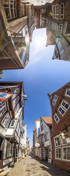 Casas coloridas en Schnoorviertel histórico en Bremen, Alemania —  Fotos de Stock