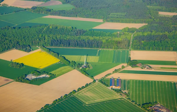 Aérea da paisagem rural perto de Bremen — Fotografia de Stock