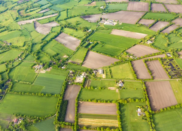 Aerial of rural landscape  near Hamburg — Stock Photo, Image
