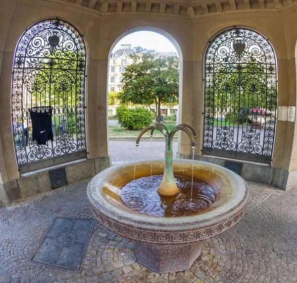 Gezonde kochbrunnen in Wiesbaden, Duitsland — Stockfoto