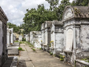 Saint Louis La Fayette mezarlığı No 1 mezar sitesinde