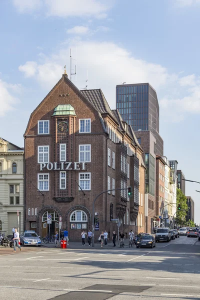 Известный полицейский участок Davidswache в Репербане в Гамбурге — стоковое фото