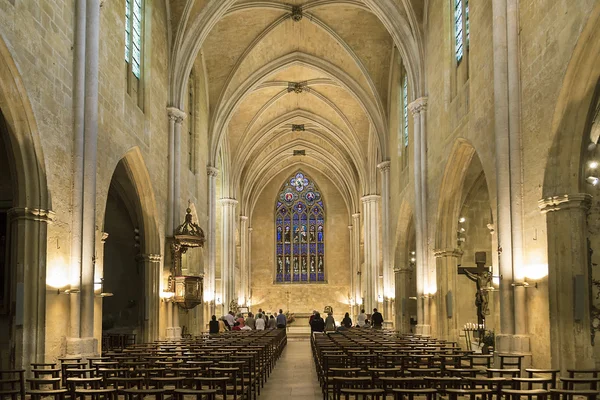 Tjeneste i St. Jean Maltese-katedralen – stockfoto