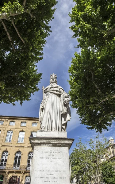 Beroemde fontein du Roi Rene in Aix en Provence — Stockfoto