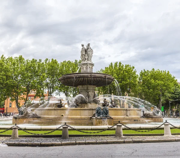 Fontana della Rotonda ad Aix in Provenza — Foto Stock