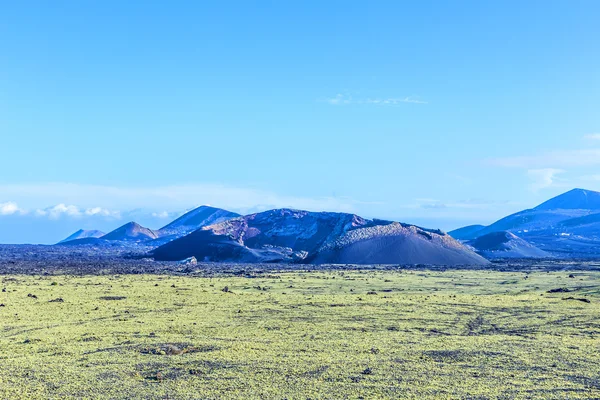 Vulcano Montana Colorada a Lanzarote, Tinajo — Foto Stock