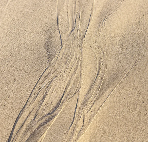 Patroon type textuur op het zandstrand — Stockfoto