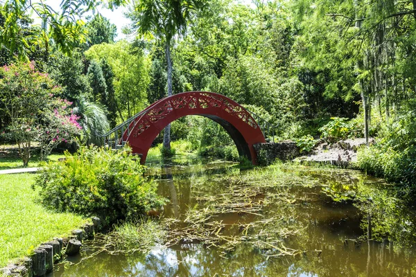 Ponte cinese a Bellingraths Garden — Foto Stock